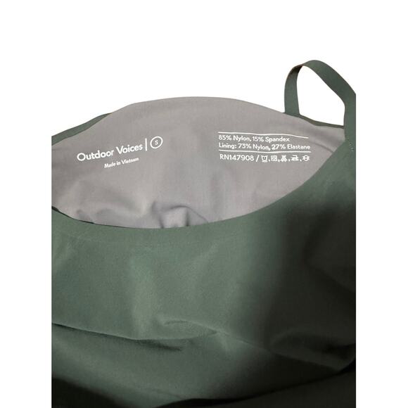 OUTDOOR VOICES Racerback Dress in Green Size Small - Picture 3 of 5